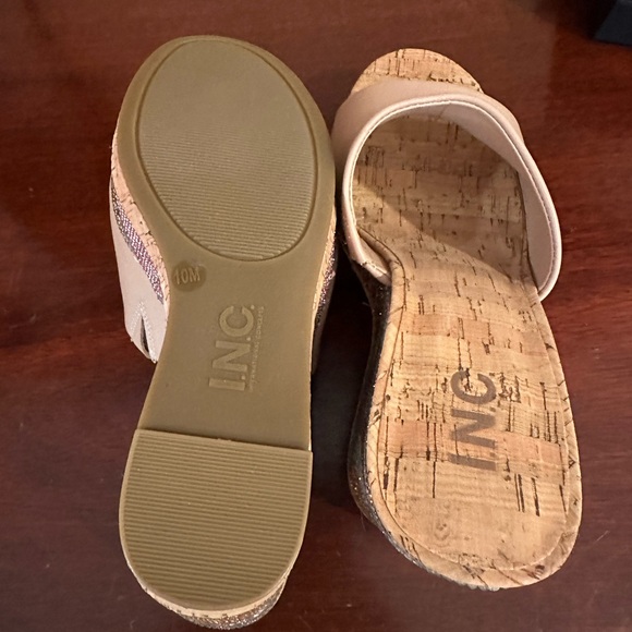 Brand new!! Wedge sandal with beading from INC - Picture 5 of 6